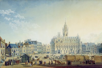 La plaza principal, Middelburg, 1812 de Anton Ignaz Melling